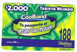 CILE (CHILE) -  TELEFONICA  188  (REMOTE)  -  COOLBAND            - USED   -  RIF. 462 - Chili