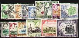 RHODESIA & NYASALAND 1959-62. Monuments, Landscapes And Products. Set Of 15 Values, Used. - Rhodesië & Nyasaland (1954-1963)