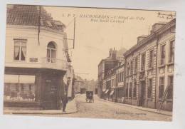 CPA DPT 59 HAUBOURDIN, HOTEL DE VILLE, RUE SADI CARNOT EN 1936 !! - Haubourdin