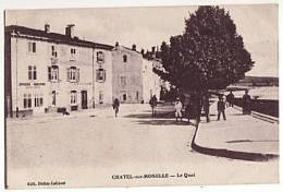 CPA 88 CHATEL SUR MOSELLE - Le Quai - Chatel Sur Moselle