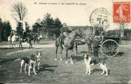 N°22531 -cpa Chasse à Courre -on Rappelle Les Chiens- - Chasse