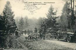 N°22539 -cpa Forêt De Tronçais -rally Bourbonnais-départ Pour L'attaque- - Chasse