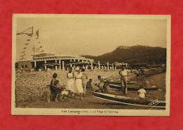 * LES LECQUES-La Plage Du Sporting(Enfants)-Carte Voyagée - Les Lecques