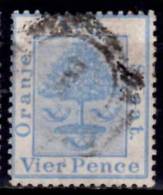 Orange River Colony 1878 4p Orange Tree Issue #7 - Stato Libero Dell'Orange (1868-1909)