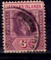 Leeward Islands 1938 6p King George VI Issue #110 - Leeward  Islands