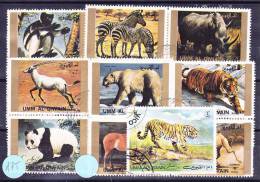 Umm Al Qiwain   Lot En Plaquette     Animaux   17 Timbres - Umm Al-Qiwain