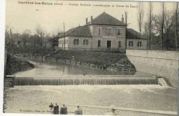CPA (32)  CASTERA LES BAINS Groupe Scolaire  Lannelongue Et Chute Du Canal - Castera