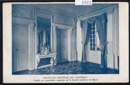 Genève - Cartigny ; Salon Du Château - Carte De La Société Auxiliaire (9772) - Cartigny