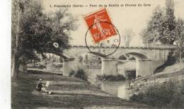 CPA (32)  FLEURANCE    Pont De La Gobitz Et Chutes Du Gers - Fleurance
