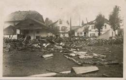 La Loge 28/8/34  Chaux De Fonds Carte Photo Cyclone Tornade Couverture Emportée - La Chaux-de-Fonds