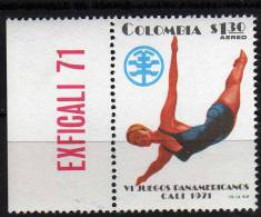 Plongeon- Colombie PA 526 NMH- 6èmes Jeux Panaméricains 1971 - Plongeon