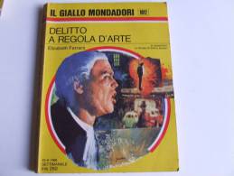 P121 Collana I Gialli Mondadori, N.1012, Delitto A Regola D'arte, Ferrars, 1968, Giallo Poliziesco, Vintage - Policiers Et Thrillers