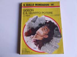 P125 Collana I Gialli Mondadori, N.1348, Gideon E Il Quarto Potere, Marric, 1974, Giallo Poliziesco, Vintage - Policiers Et Thrillers