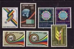 Nations Unies . Genève  1976  N° 56 / 62  Neuf XX .année Compl. 7 Valeurs - Nuevos