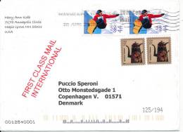 USA Cover Sent To Denmark Minneapolis Mn. 10-4-2010 - Lettres & Documents
