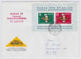 Schweiz Brief 1959 (w053) - Lettres & Documents