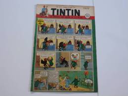 JOURNAL TINTIN -N°13 1952 - COUVERTURE HERGE - Tintin