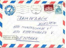 Romania Air Mail Cover Sent To Denmark 9-7-1981 - Covers & Documents