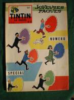 JOURNAL TINTIN N°12 1959 - COUVERTURE HERGE - JOYEUSES PAQUES - Tintin