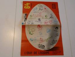 JOURNAL TINTIN N°15 1963 - COUVERTURE HEROS JOURNAL + SIGNATURES -  PAQUES - Tintin