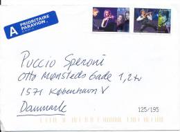 Norway Cover Sent To Denmark 2010 MUSIC Stamps - Storia Postale