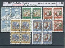 PP1967 - Pro Patria 1967 En Bloc De 4 Obl. 1er Jour - Used Stamps