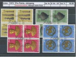 PP1972 - Pro Patria 1972 En Bloc De 4 Obl. 1er Jour - Gebraucht