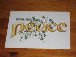 Ireland Irland Irish Postal Stationery Card St. Patrick Cards 1984 Ganzsache  An Post Unused ** Mint  PEACE - Postal Stationery