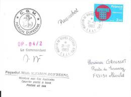 8726  MARION DUFRESNE - OP 84-2 - St PAUL&AMSTERDAM - Lettres & Documents