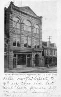 Hagerstown MD Masonic Temple 1905 Postcard Pencil Canceled RPO - Hagerstown