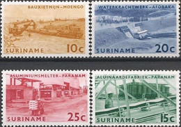 SURINAM - COMPLETE SET OPENING OF THE BROKOPONDO POWER STATION 1965 - MNH - Electricity