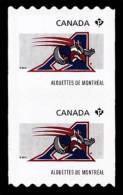 Canada (Scott No.2566 - CFL Teams) [**] (P) Roulette En Paire / Coil Pair - Unused Stamps