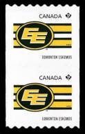 Canada (Scott No.2560 - CFL Teams) [**] (P) Roulette En Paire / Coil Pair - Unused Stamps