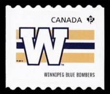 Canada (Scott No.2563 - CFL Teams) [**] (P) Roulette / Coil - Unused Stamps