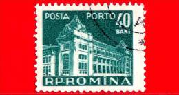 ROMANIA - 1957 - Poste E Telecomunicazioni - Ufficio Postale - Porto - 40 Bani - Portomarken