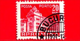 ROMANIA - 1957 - Poste E Telecomunicazioni - Ufficio Postale - Porto - 20 Bani - Portomarken