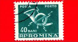 ROMANIA - 1957 - Poste E Telecomunicazioni - Corno Postale - Porto - 40 Bani - Strafport