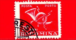 ROMANIA - 1957 - Poste E Telecomunicazioni - Corno Postale - Porto - 20 Bani - Impuestos