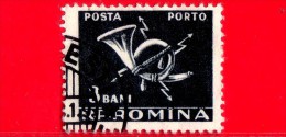 ROMANIA - 1957 - Poste E Telecomunicazioni - Corno Postale - Porto -  3 Bani - Port Dû (Taxe)