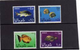 SOMALIA 1967 FAUNA FISHES FISH PESCI PESCE POISSONS POISSON SERIE COMPLETA COMPLETE SET MNH POST AFIS - Somalië (1960-...)