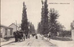 CP JARNAC  ALLEE DE LA GARE - ECRITE EN 1916 - Jarnac