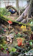 Wild Mushroom Fungus Fungi Chicken Bird Flower Flora Plant MS Taiwan Stamp MNH - Collections, Lots & Series