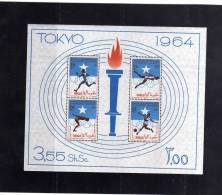 SOMALIA 1964 OLYMPIC GAMES SOUVENIR SHEET OLIMPIADE GIOCHI OLIMPICI DI TOKIO FOGLIETTO MNH POST AFIS - Somalië (1960-...)