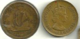 BRITISH EASTERN CARIBBEAN 5 CENTS SHIP FRONT QEII HEAD BACK 1955 READ DESCRIPTION CAREFULLY!! - Other - America