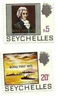 1972 - Seychelles 291/92 Soprastampati, - Seychelles (1976-...)