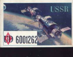 Russia-Postcard(QSL) 1973-The Junction Of The Spaceship"Soyuz-11"with The Scientific Orbital Station "Salyut" - Raumfahrt