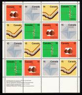 Canada MNH Scott #585a Miniature Pane Of 16 Field 15c Geology, Georgraphy, Photogrammetry, Cartography - Earth Sciences - Ganze Bögen