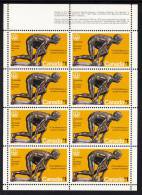 Canada MNH Scott #656 Miniature Pane Of 8 Field Stock $1 ´The Sprinter´ - Olympic Sculptures - Ganze Bögen