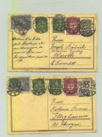 Lot De 2 Superbes Cartes - Bel Affranchissement Sur Entier Postal - Belles Oblitérations - De 1922 - Altri & Non Classificati