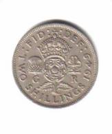 GREAT BRITAIN    2  SHILLINGS  1949  (KM # 878) - J. 1 Florin / 2 Shillings